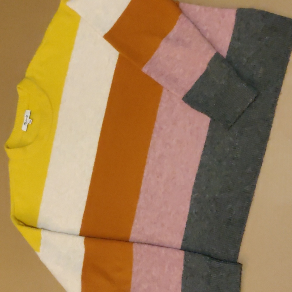 Madewell wool/alpaca blend striped sweater
